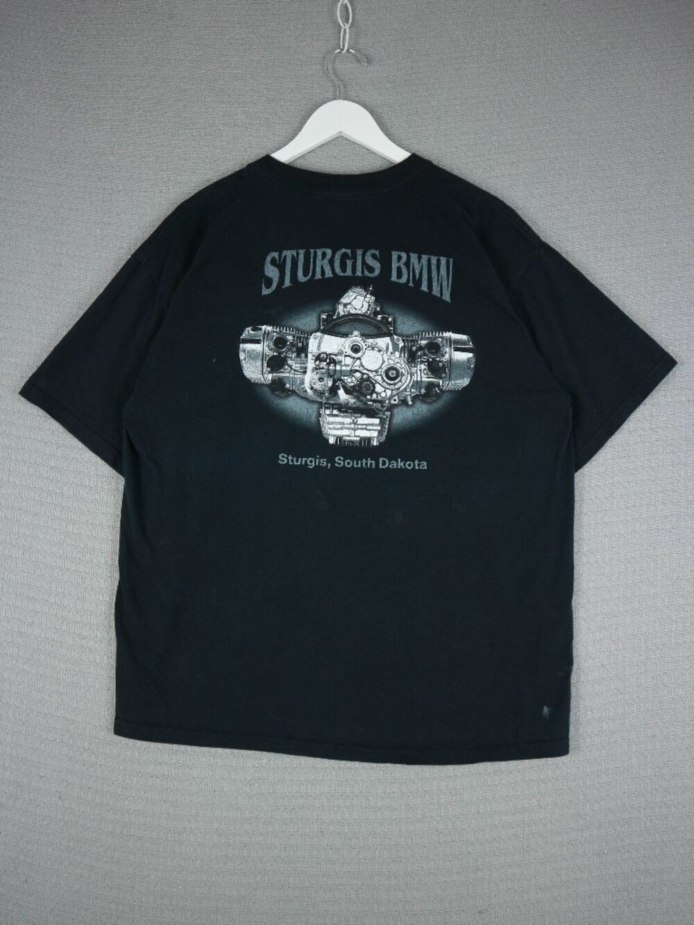 Sturgis BMW South Dakota Engine Tee Mens Large Black